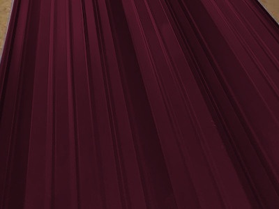 Окрашенный профнастил НС35-1000, 0,4 мм, вишневый