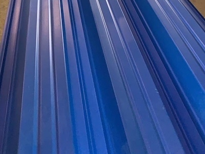 Окрашенный профнастил НС35-1000, 0,4 мм, синий