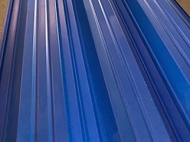 Окрашенный профнастил С21-1000, 0,65 мм, синий