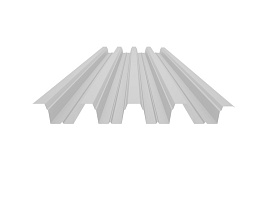 Окрашенный профнастил Н75-750, 0,8 мм, белый