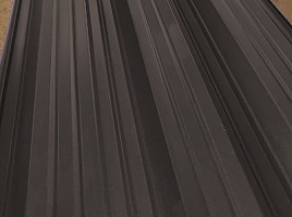 Окрашенный профнастил С20-1100, 0,45х2000 мм, шоколадно-коричневый