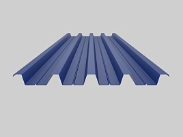 фото 1 - окрашенный профнастил н60-845, 0,7 мм, синий
