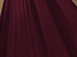 Окрашенный профнастил С20-1100, 0,5 мм, вишневый