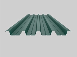 фото 1 - окрашенный профнастил н60-845, 0,5 мм, зеленый мох